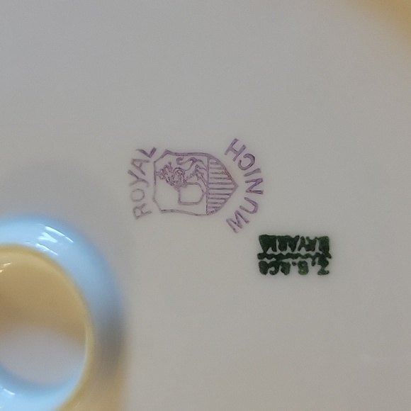 VTG ROYAL MUNICH Z.S.& CO BAVARIA HAND PAINTED FLORAL PORCELAIN SERVING PLATTER - Picture 3 of 3